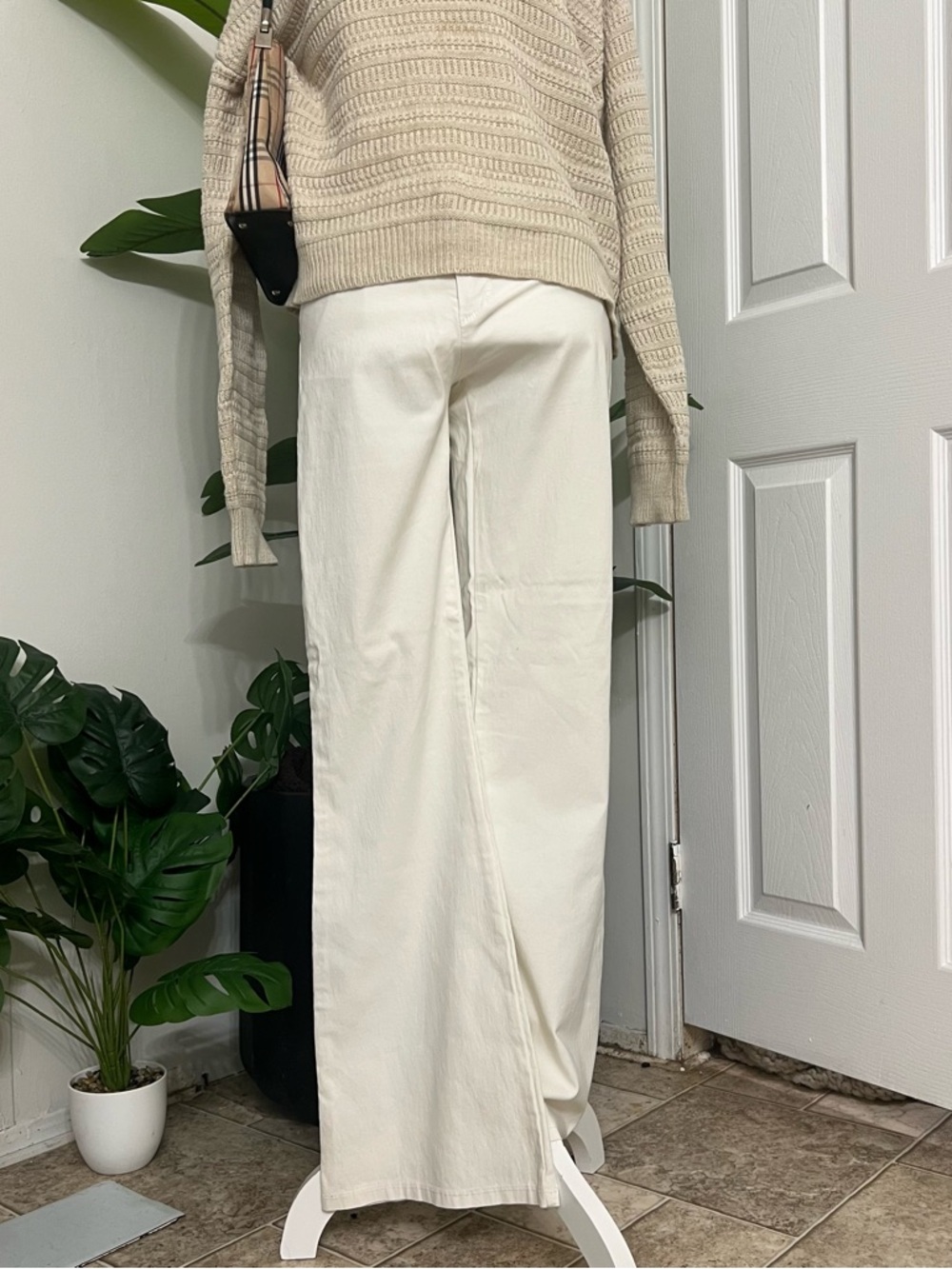 Cello Cream Wide Leg Jeans